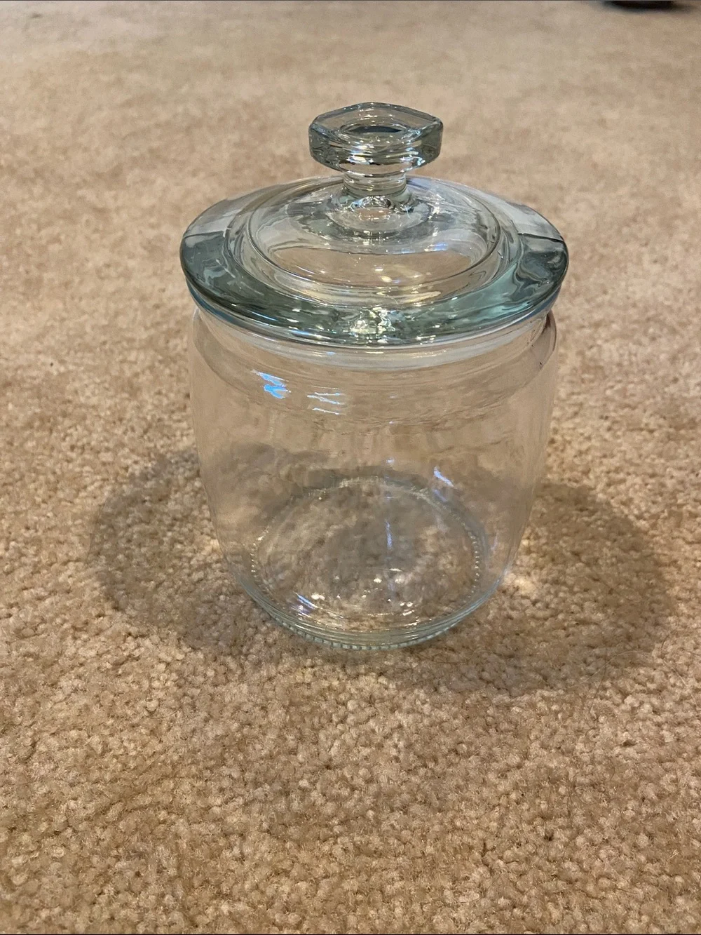 Clear Glass Food Candy Jar Canister with Airtight Lid